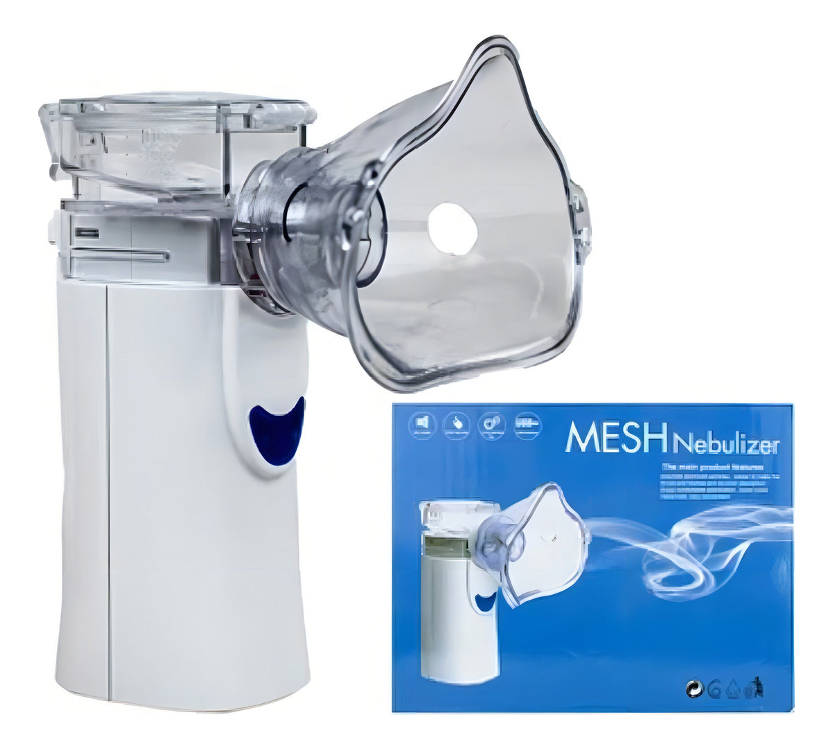 Nebulizador Portátil Niños Adultos Mesh Inhalador Usb Color Blanco