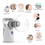 Nebulizador Portátil Niños Adultos Mesh Inhalador Usb Color Blanco